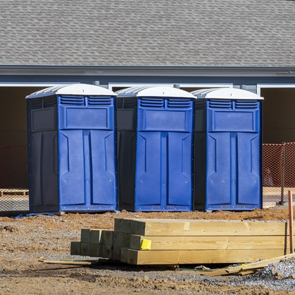 how often are the portable toilets cleaned and serviced during a rental period in Mesick MI